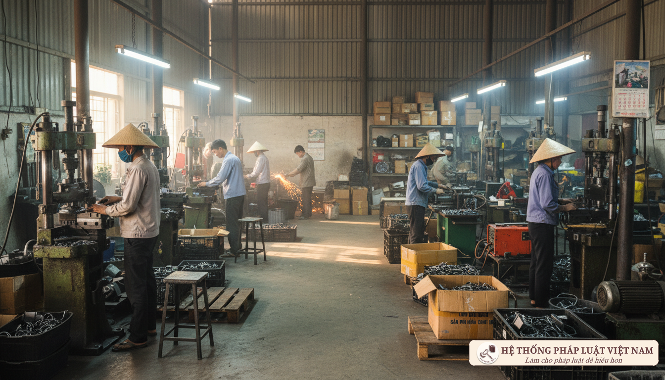 Xưởng sản xuất của doanh nghiệp nhỏ và vừa năm 2012