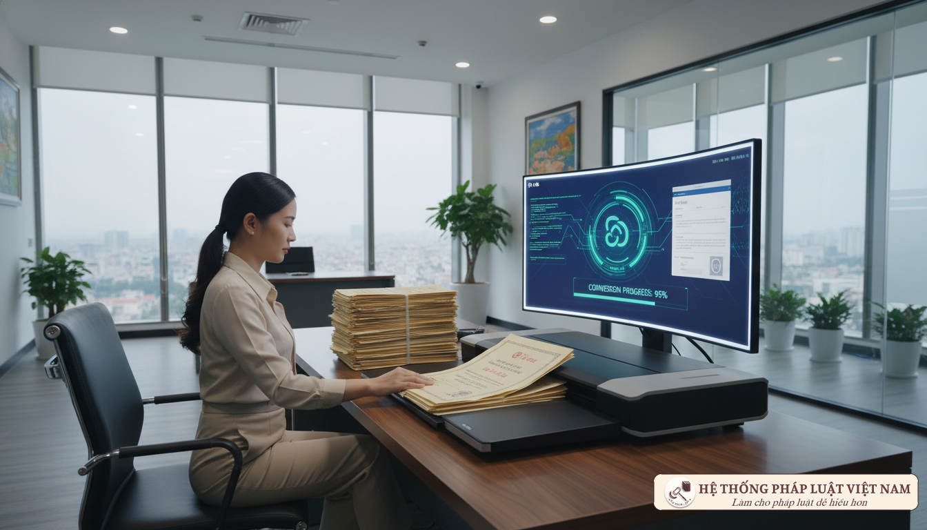 Chuyển đổi văn bản giấy sang thông điệp dữ liệu: Quy định mới nhất từ Nghị định 137/2024/NĐ-CP
