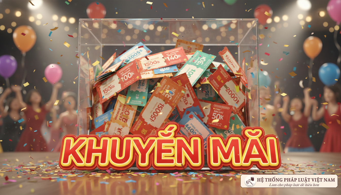 Thùng thăm may mắn chương trình khuyến mại