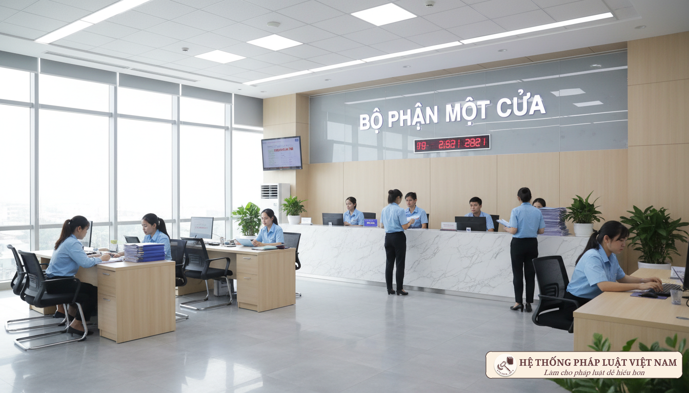 Cán bộ tiếp nhận hồ sơ đăng ký doanh nghiệp