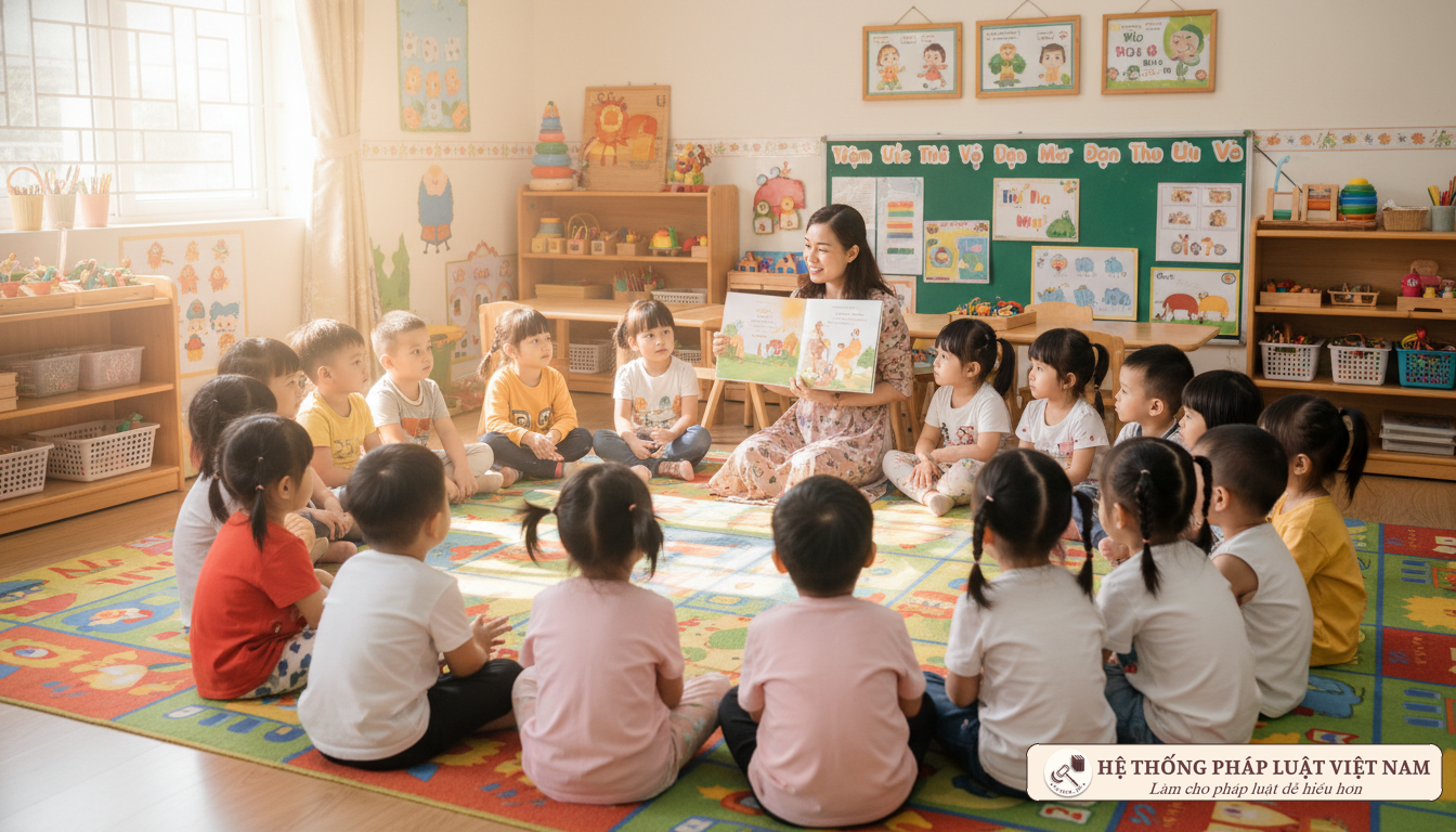 Môi trường giáo dục mầm non hiện đại