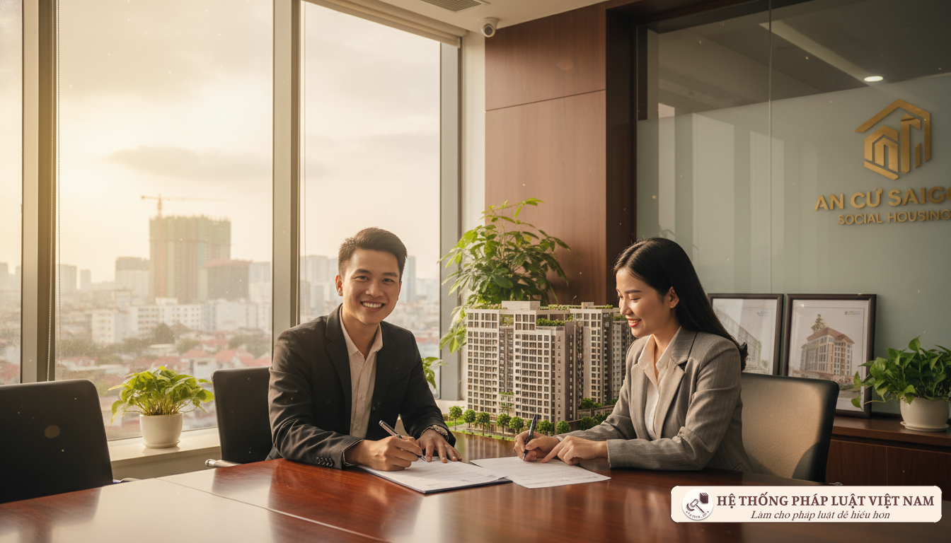 Người dân đăng ký mua nhà ở xã hội