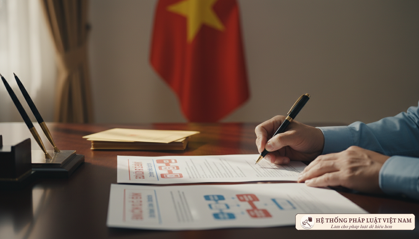 Ký kết hồ sơ pháp lý đơn giản