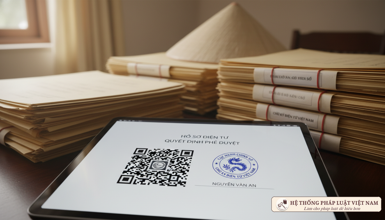 Xác thực văn bản điện tử bằng mã QR