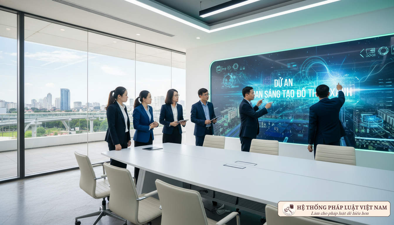 Cán bộ thảo luận đổi mới sáng tạo