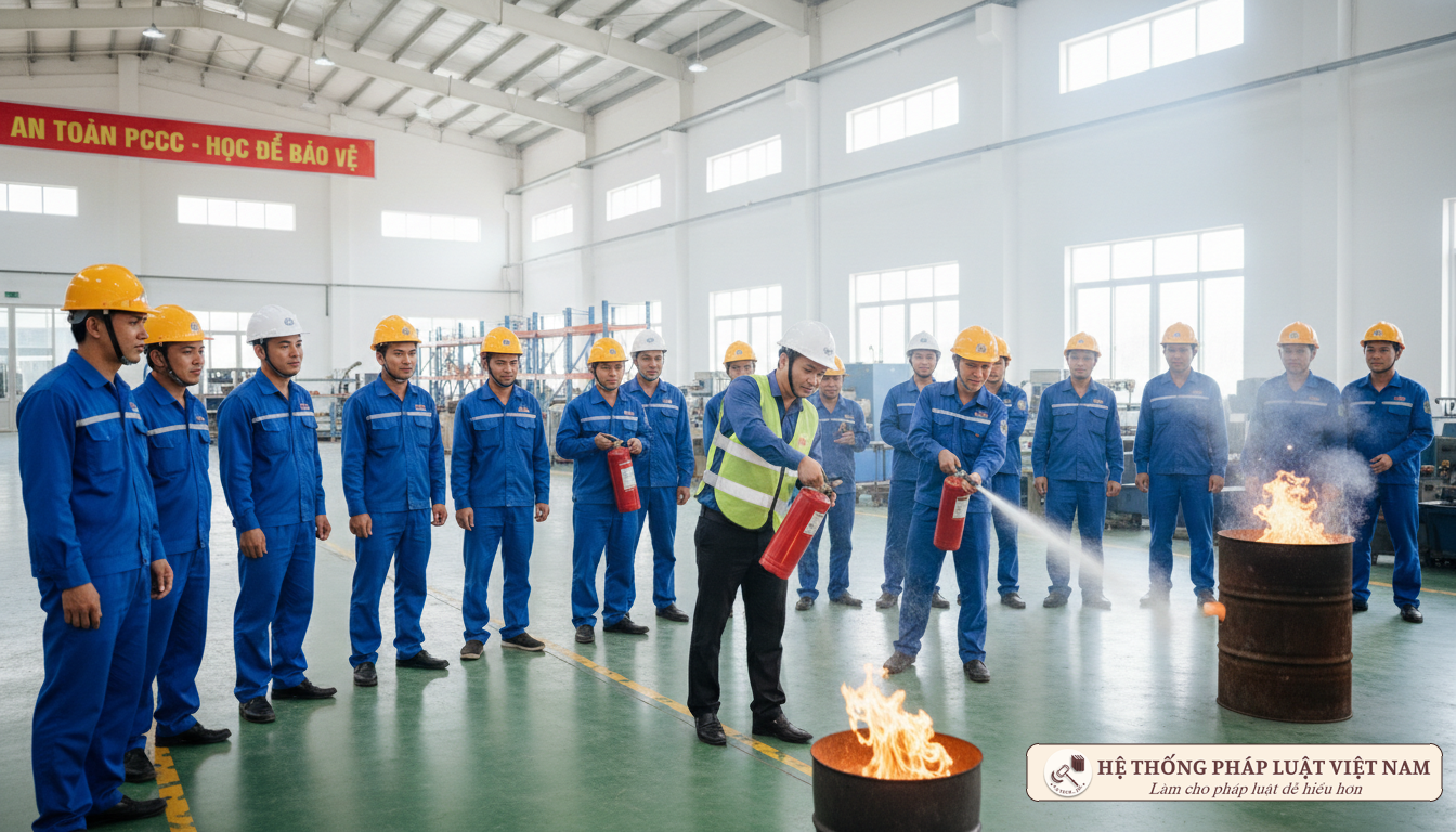Tập huấn nghiệp vụ PCCC tại cơ sở