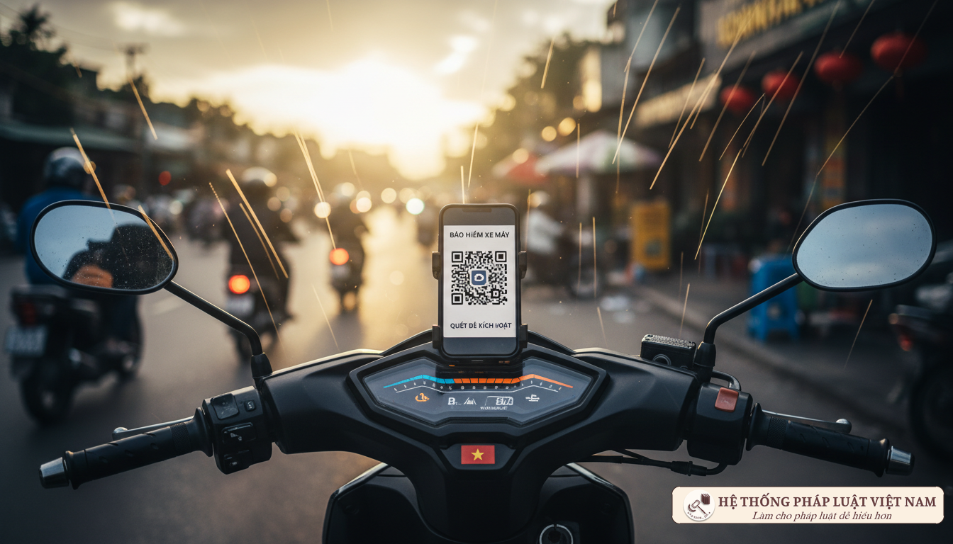 Mã QR bảo hiểm xe máy điện tử