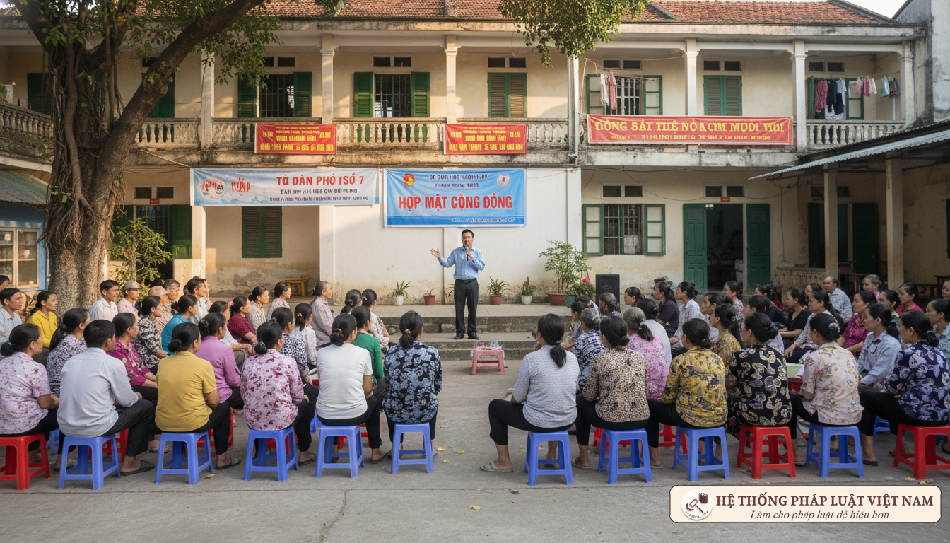 Họp tổ dân phố tại Việt Nam năm 2019