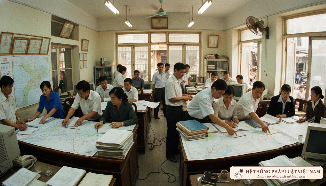 Văn phòng giao dịch bất động sản năm 2007