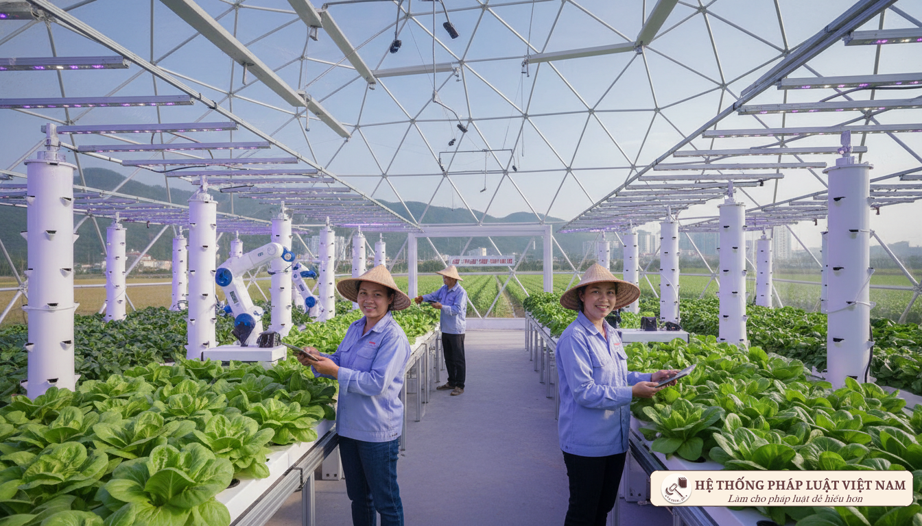 Hoạt động sản xuất nông nghiệp công nghệ cao