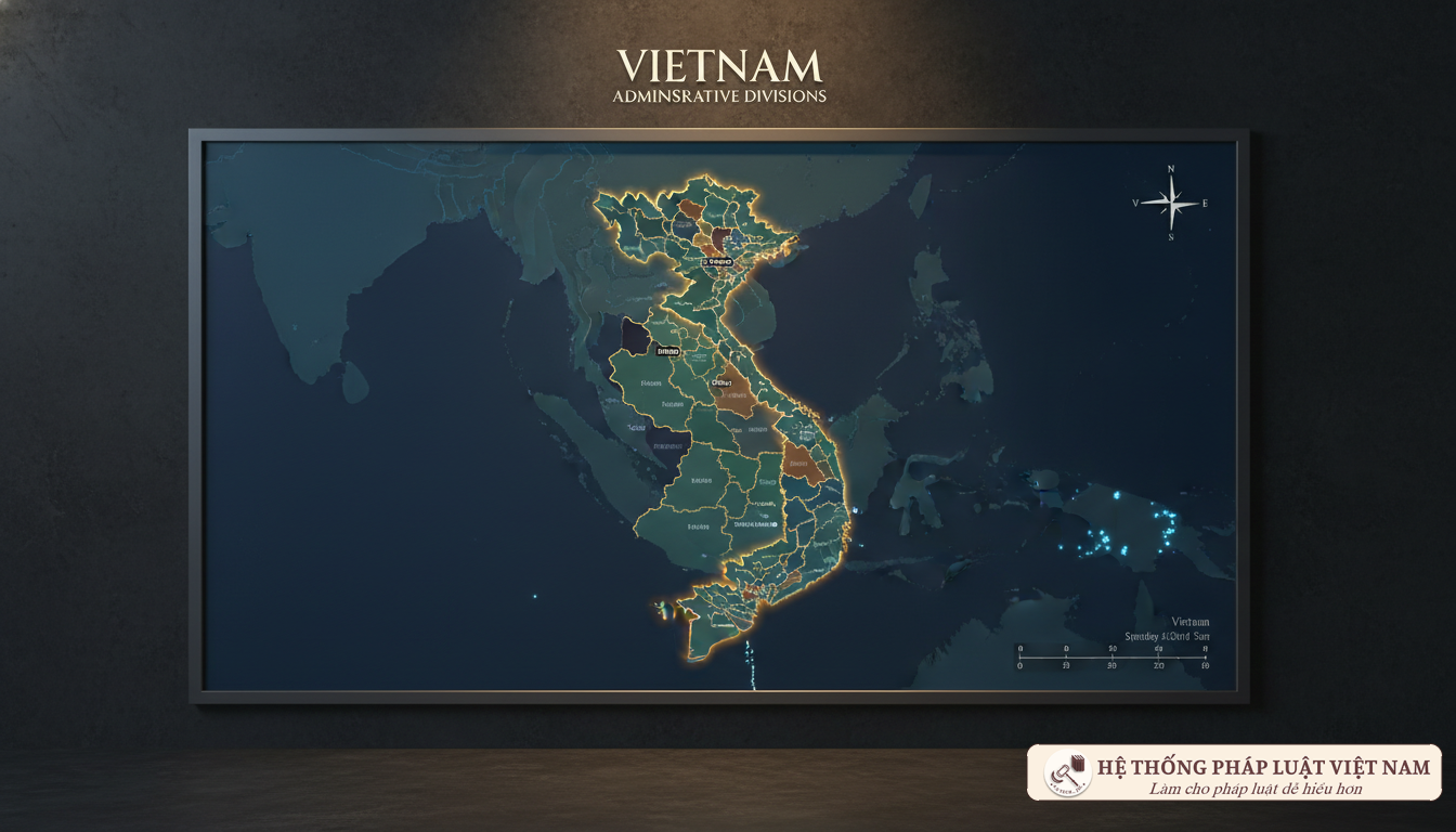 Bản đồ hành chính Việt Nam phân vùng đặc thù