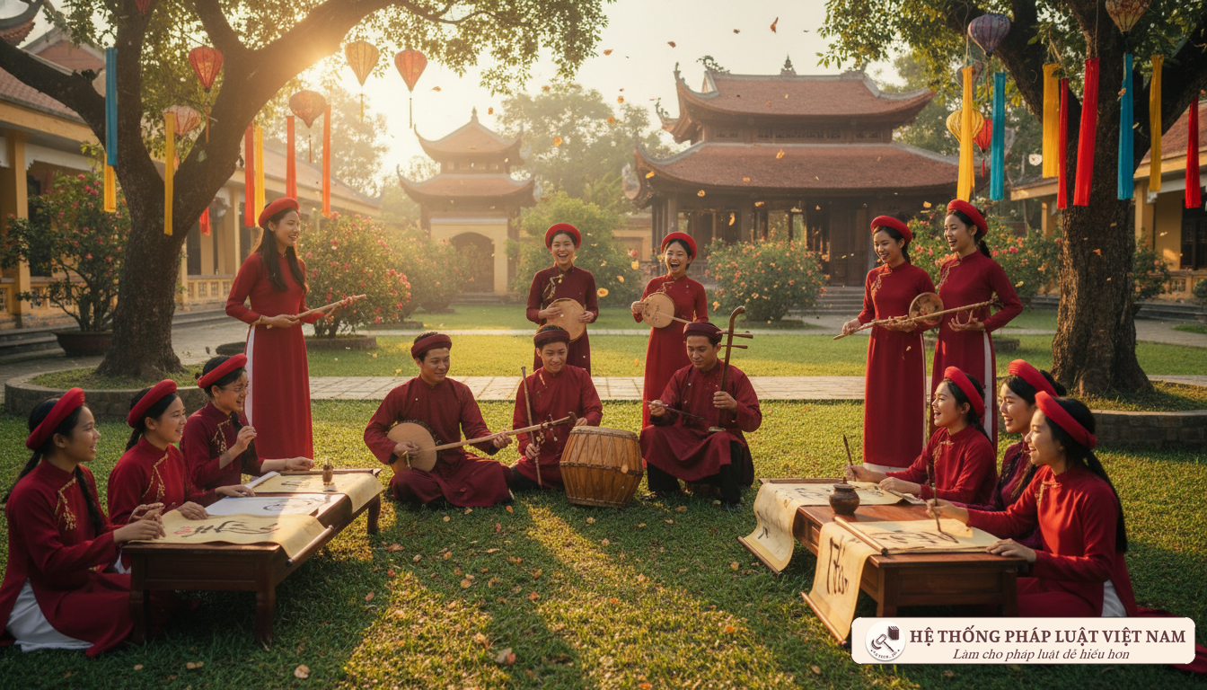 Học sinh tham gia hoạt động nghệ thuật