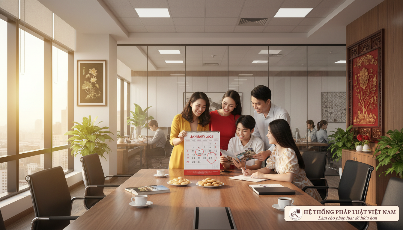 Lịch nghỉ Tết Nguyên đán 2025