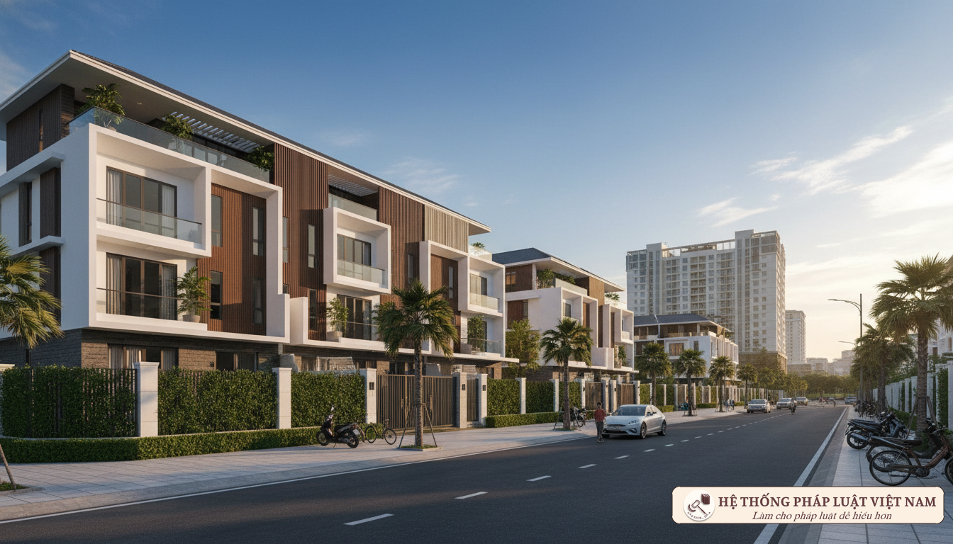 Dãy nhà phố liền kề hiện đại