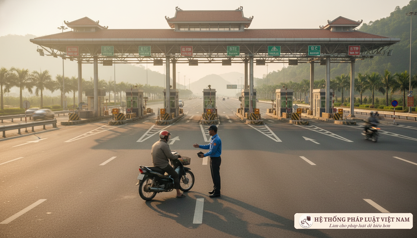 Nhân viên trạm thu phí đòi lập biên bản, giữ xe máy: Hành vi lạm quyền hay dấu hiệu lừa đảo?
