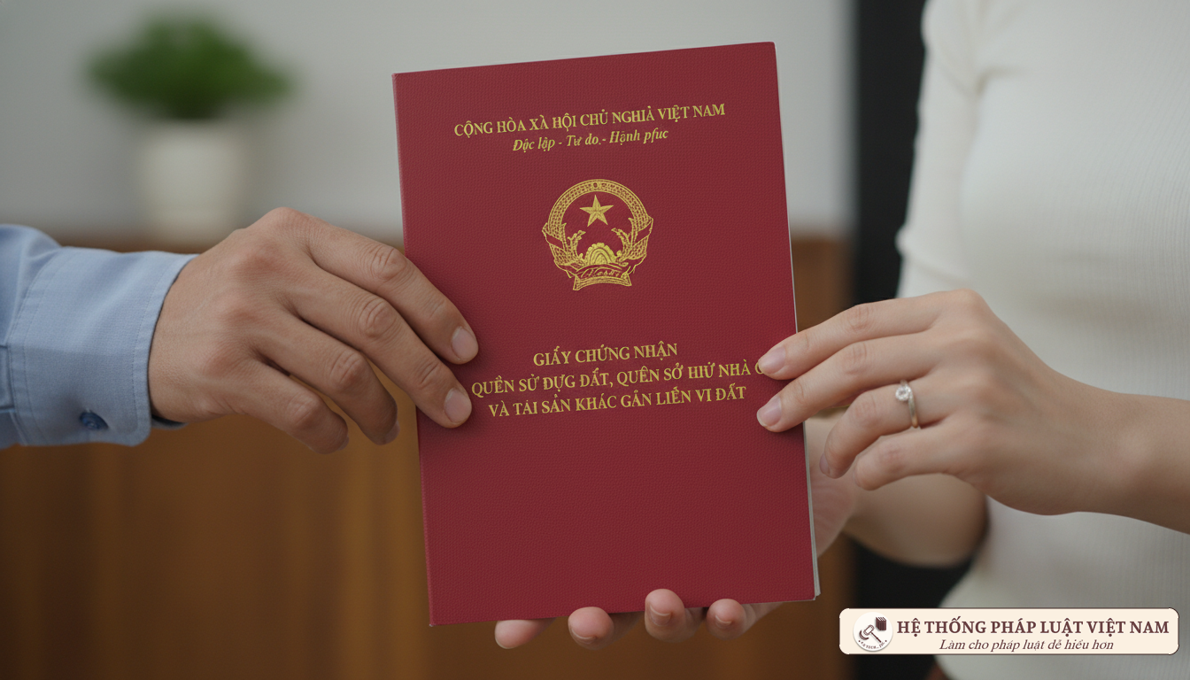 Cận cảnh Sổ đỏ được hai vợ chồng cùng nắm giữ