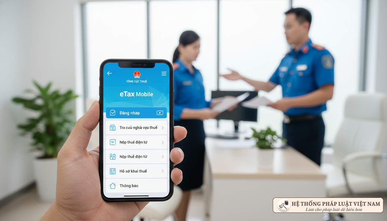 Hướng dẫn tra cứu nợ thuế trên ứng dụng eTax Mobile