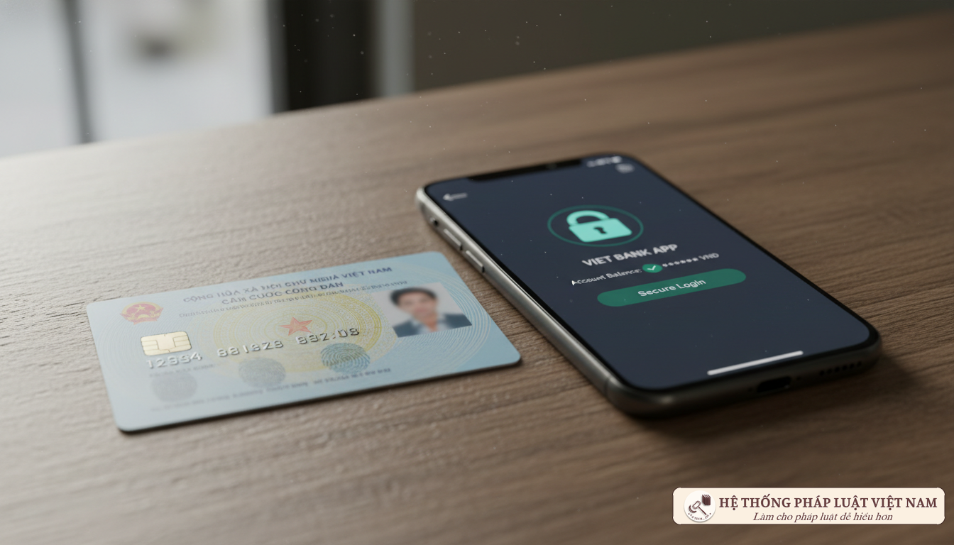 CCCD gắn chip và điện thoại thông minh tra cứu CIC