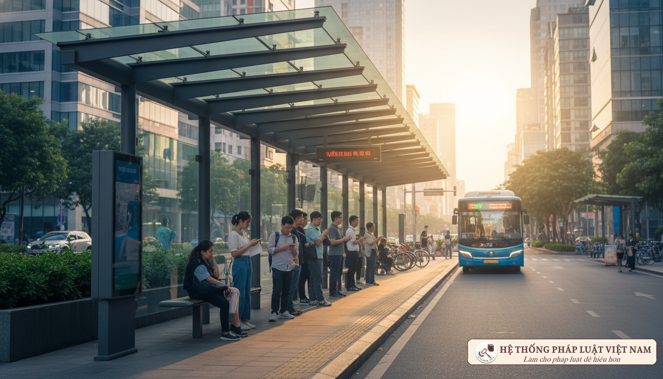 Nhà chờ xe buýt hiện đại tại Việt Nam
