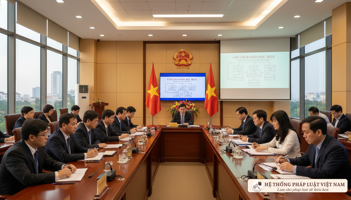 Phiên họp Chính phủ về chính sách giáo dục