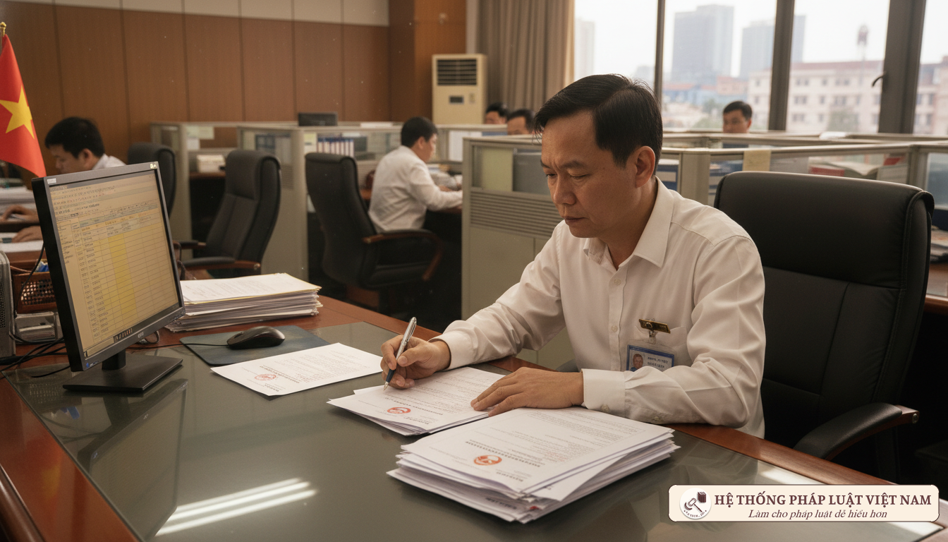 Cán bộ kiểm tra hồ sơ C/O