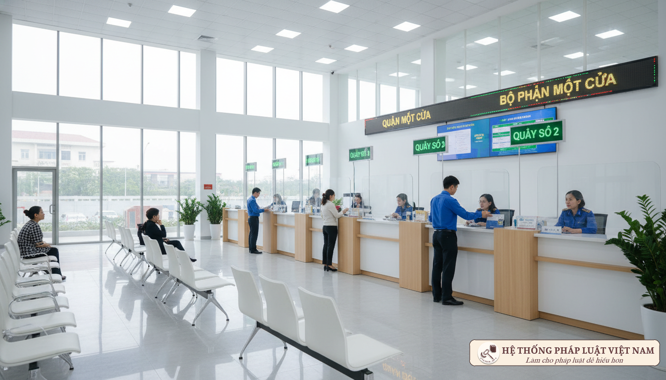 Thủ tục hành chính tại bộ phận một cửa về đất đai