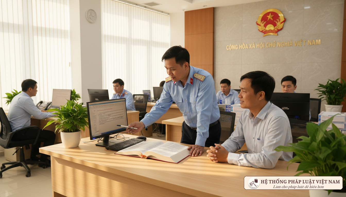 Cán bộ hướng dẫn pháp luật hành chính
