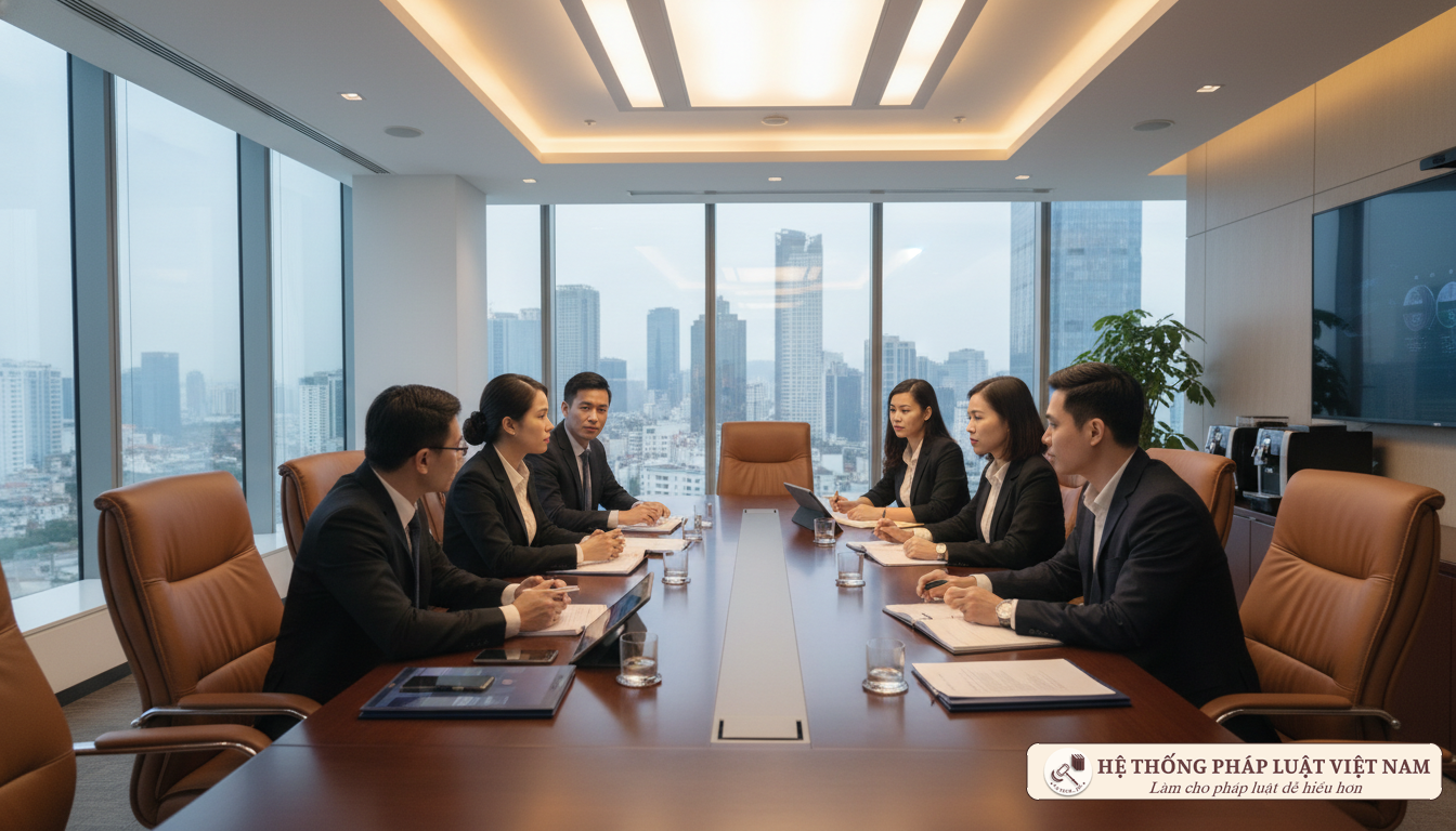 Đội ngũ pháp chế ngân hàng thảo luận văn bản pháp luật