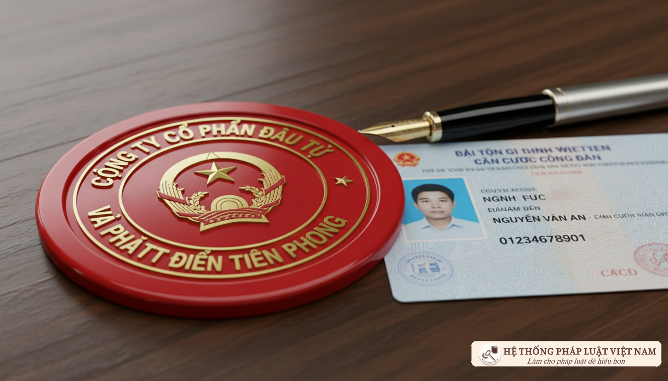 Con dấu pháp nhân và căn cước công dân thể nhân