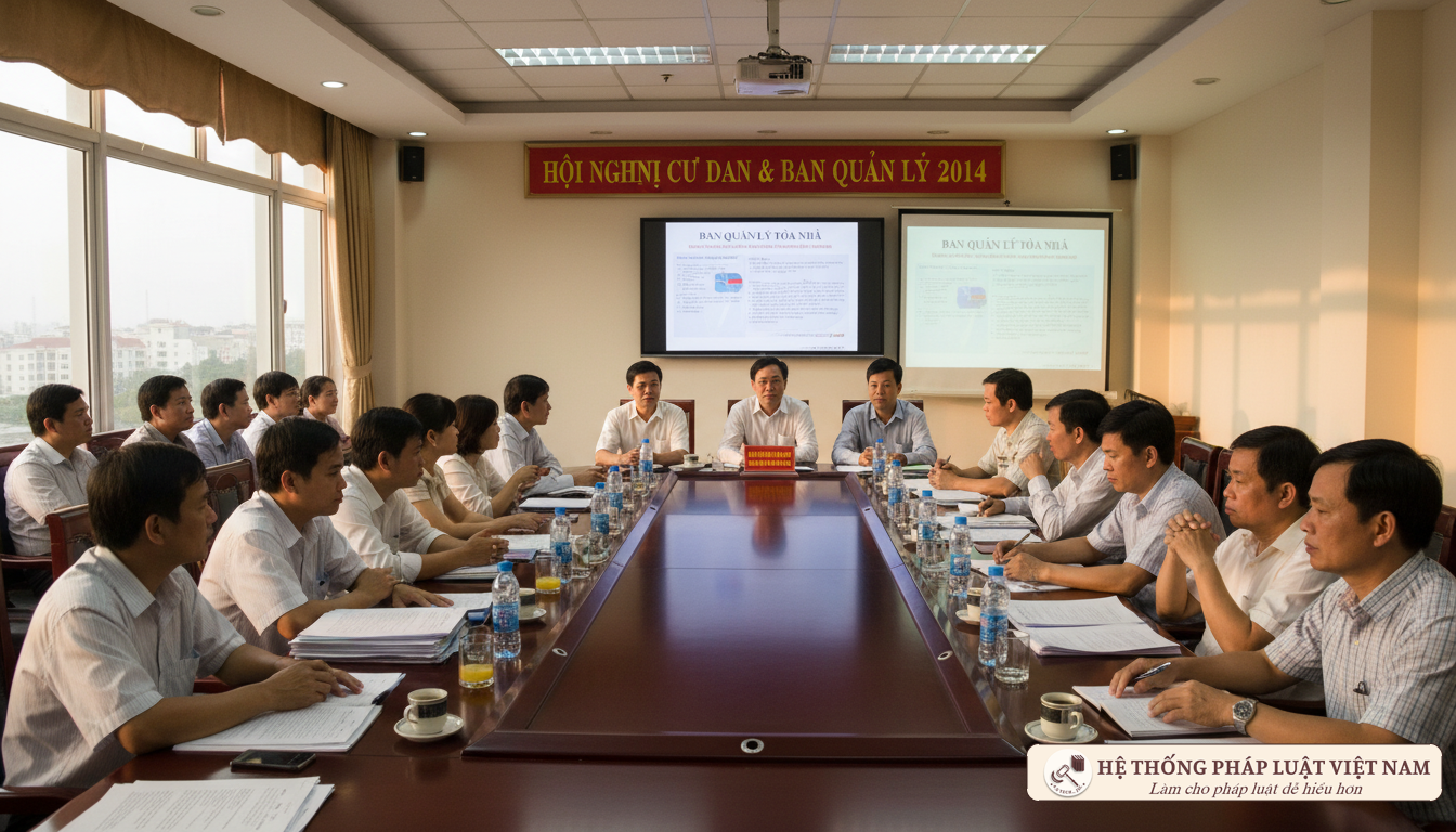Họp ban quản trị và cư dân chung cư