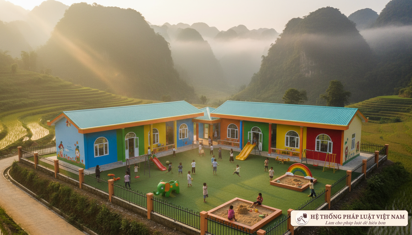 Trường mầm non tại vùng cao Việt Nam