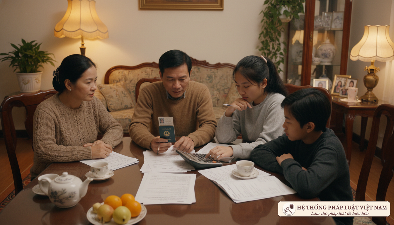 Gia đình chuẩn bị tài chính du học
