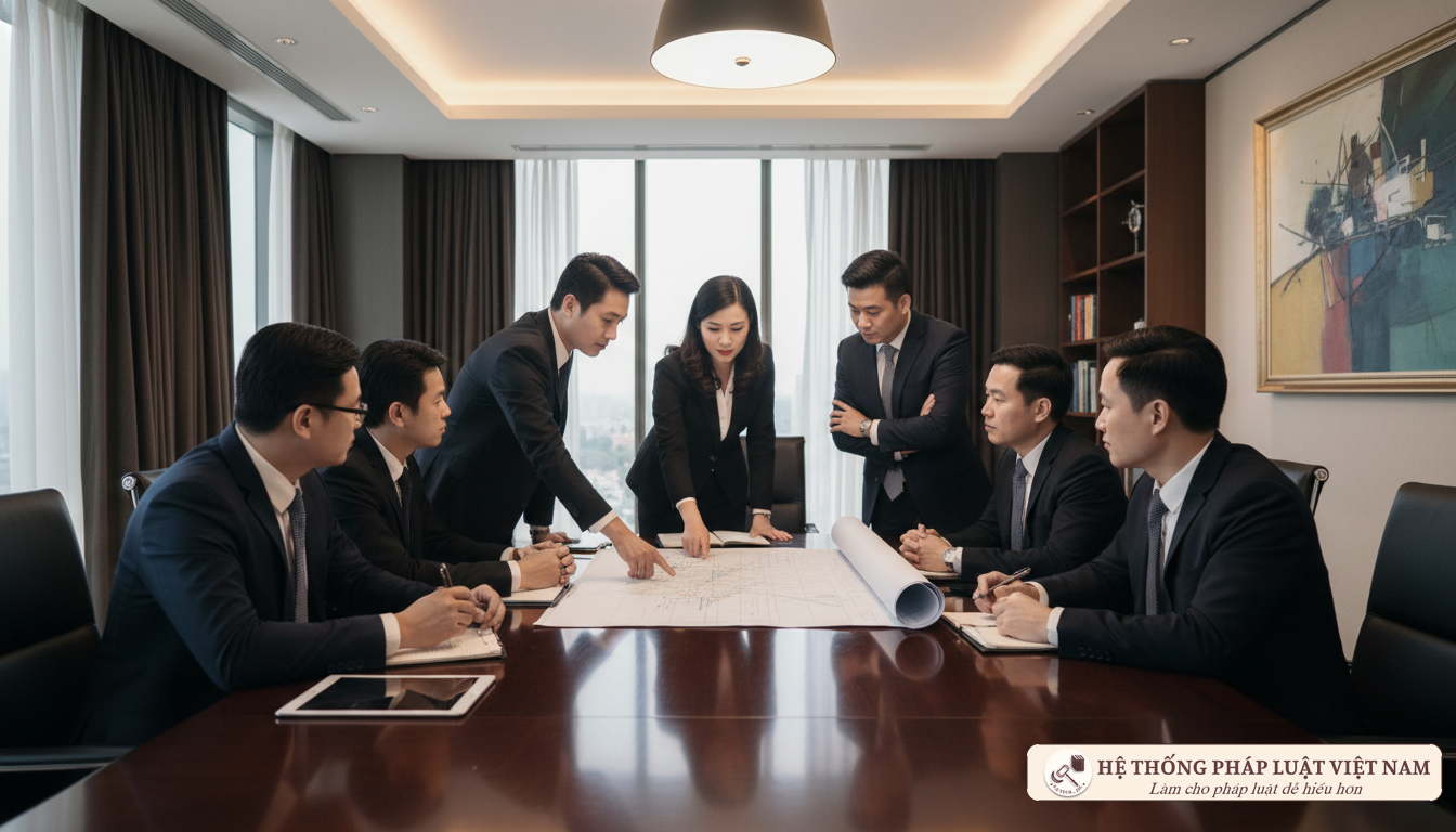 Các nhà quản lý thảo luận về đề án tái cơ cấu doanh nghiệp