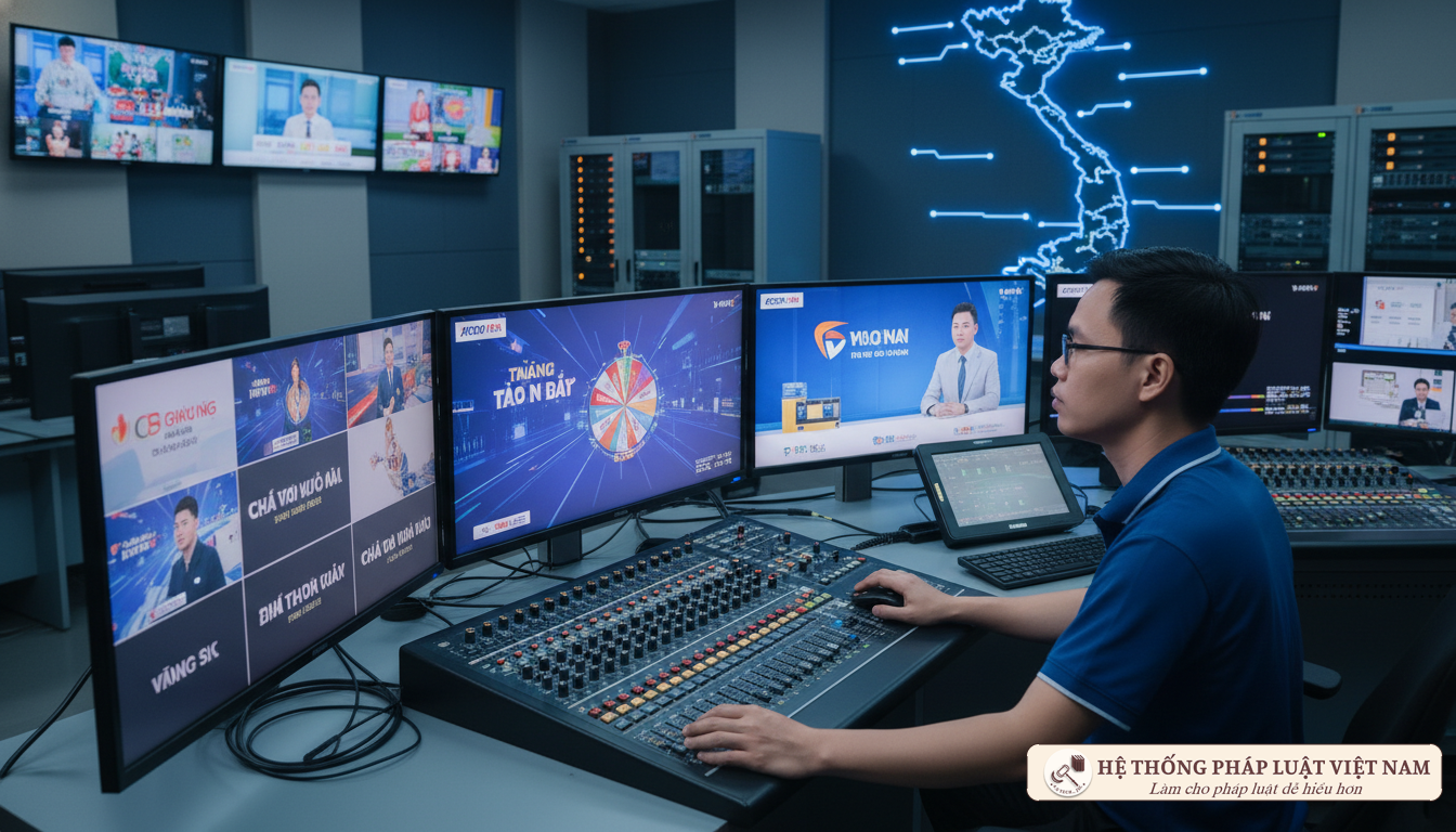 Phòng điều khiển phát sóng truyền hình