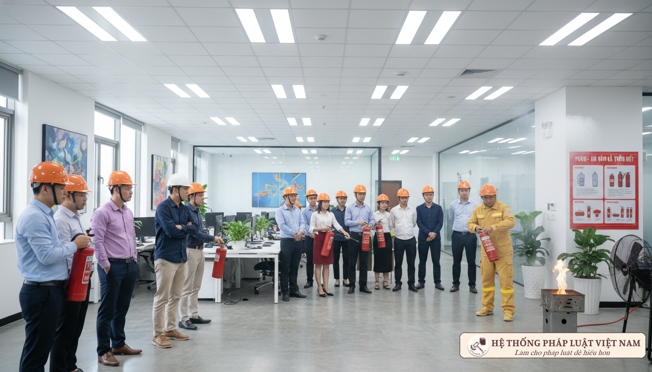 Tập huấn PCCC cho nhân viên cơ sở
