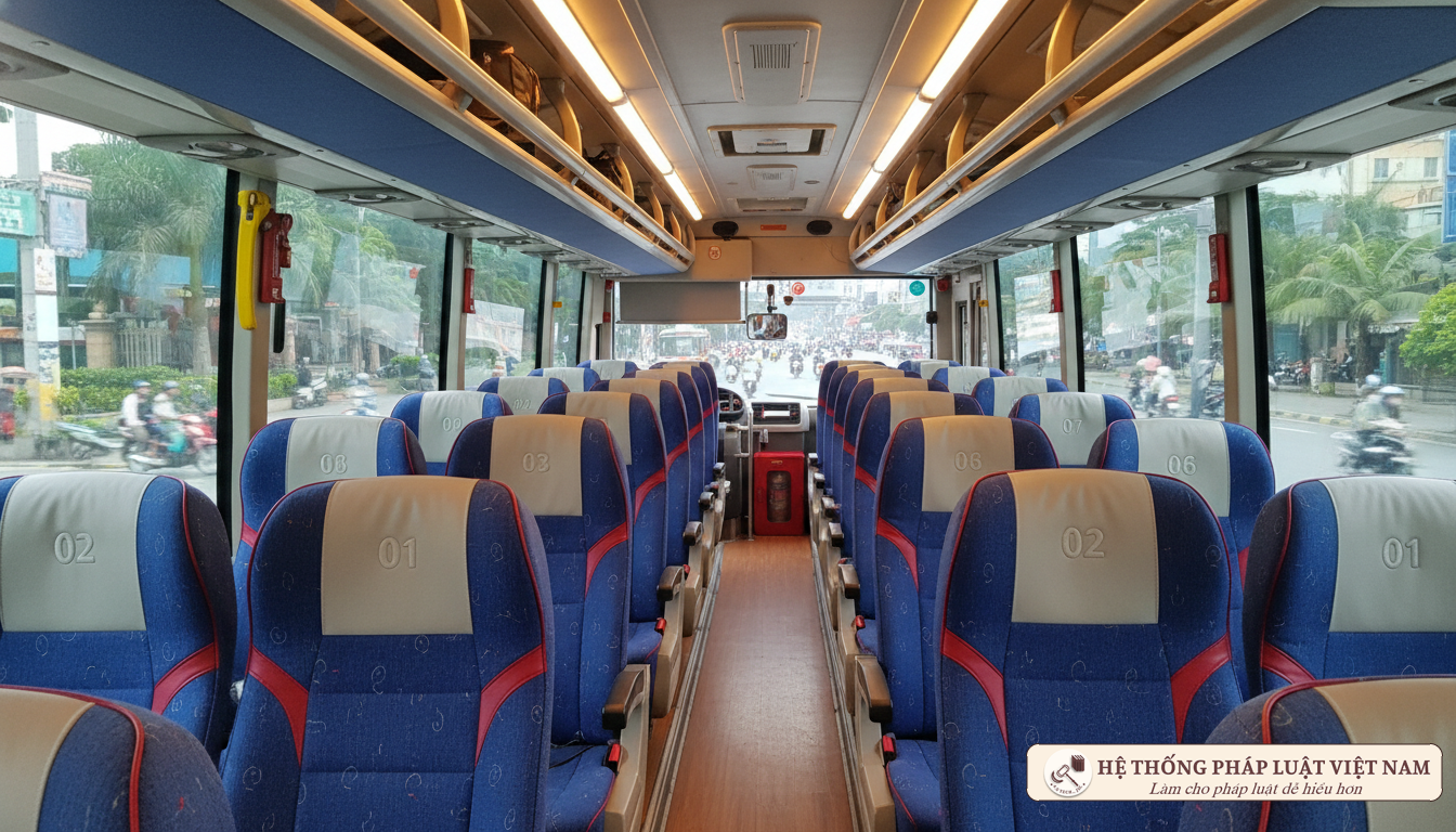 Nội thất xe khách và trang thiết bị an toàn