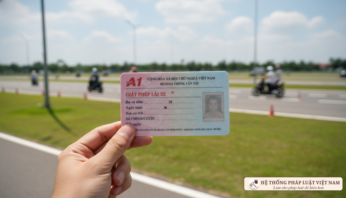 Giấy phép lái xe hạng A1 Việt Nam