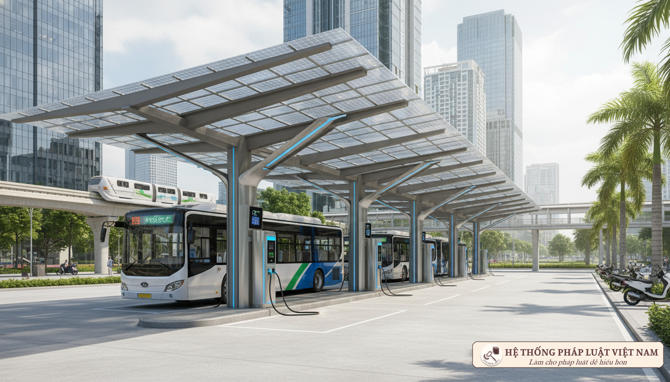 Trạm sạc xe điện hiện đại tại Việt Nam