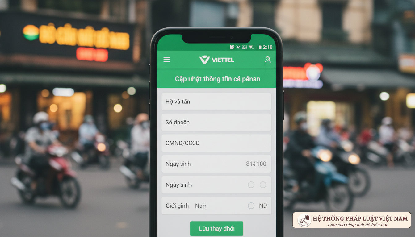 Ứng dụng My Viettel cập nhật ảnh chân dung