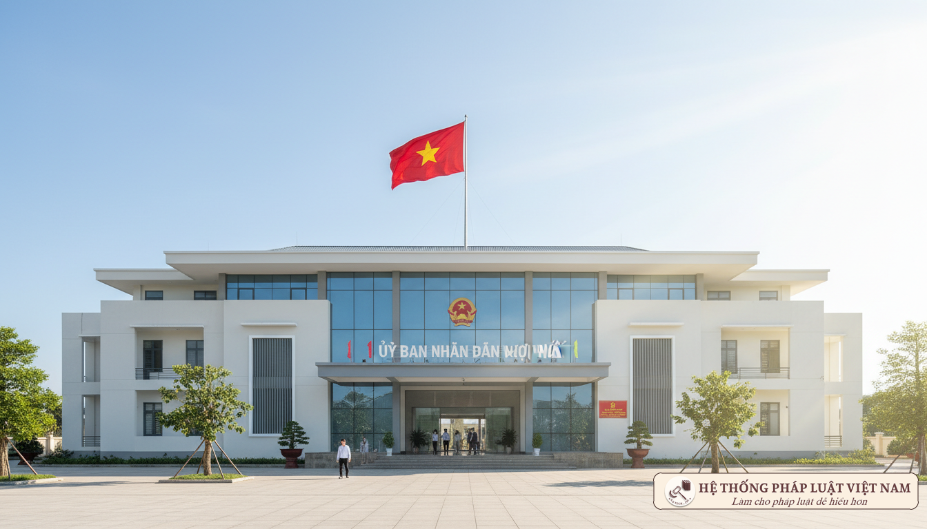 Trụ sở UBND xã hiện đại sau sáp nhập
