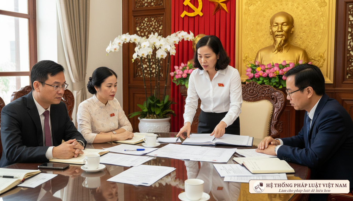 Cán bộ BHXH Việt Nam thảo luận