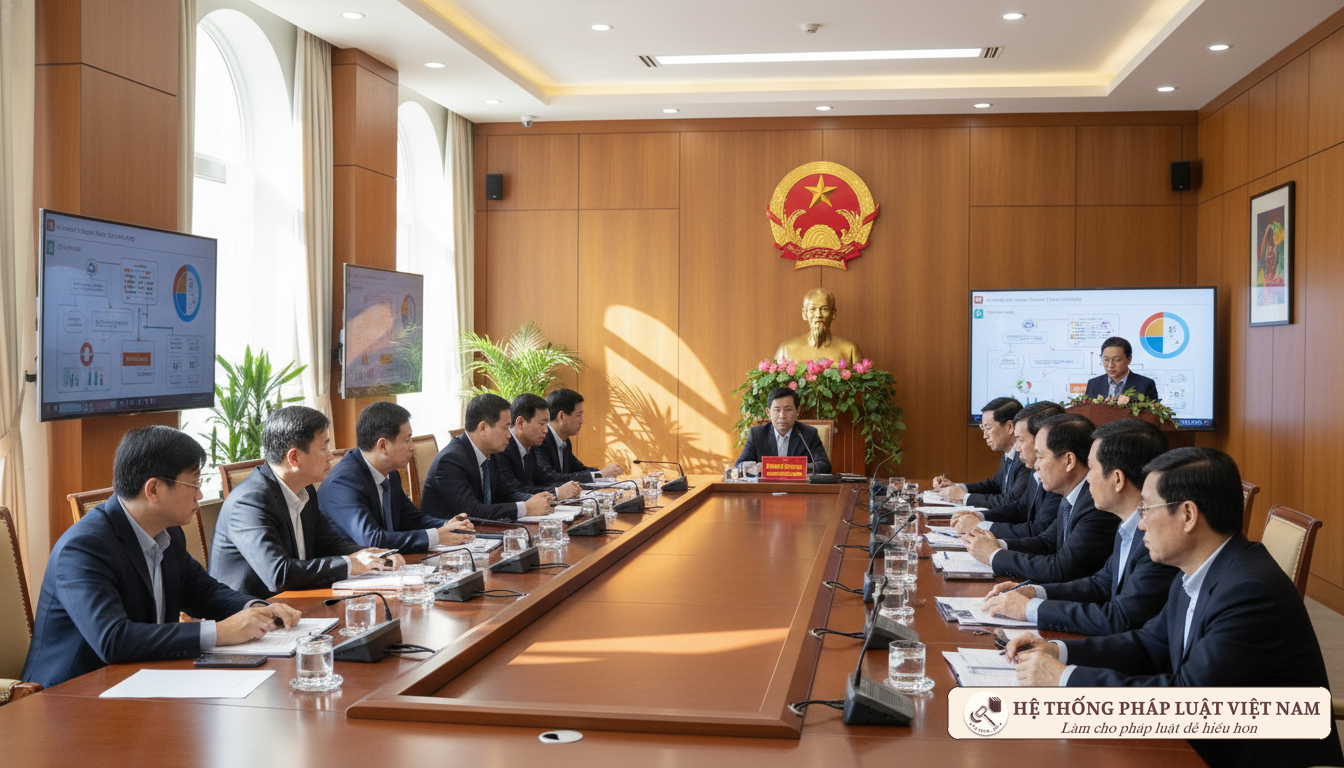 Cuộc họp triển khai sắp xếp đơn vị hành chính