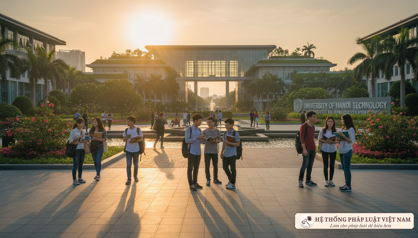 Khuôn viên trường đại học hiện đại
