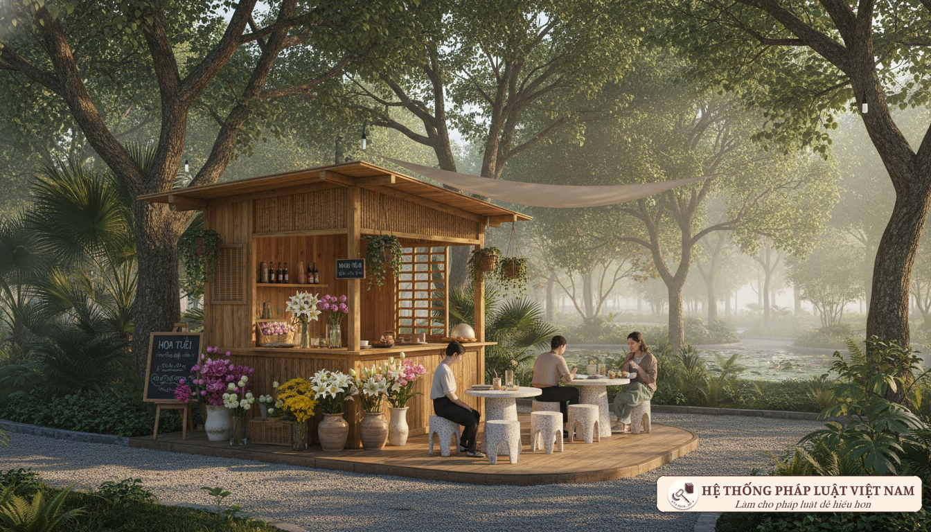 Khu dịch vụ nhẹ trong công viên