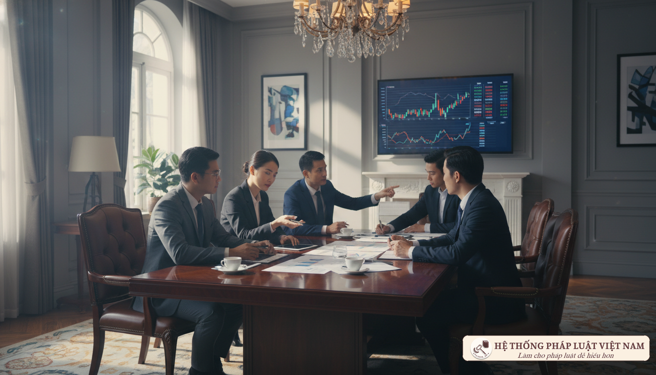 Các cổ đông sáng lập ngân hàng thảo luận về cam kết tài chính