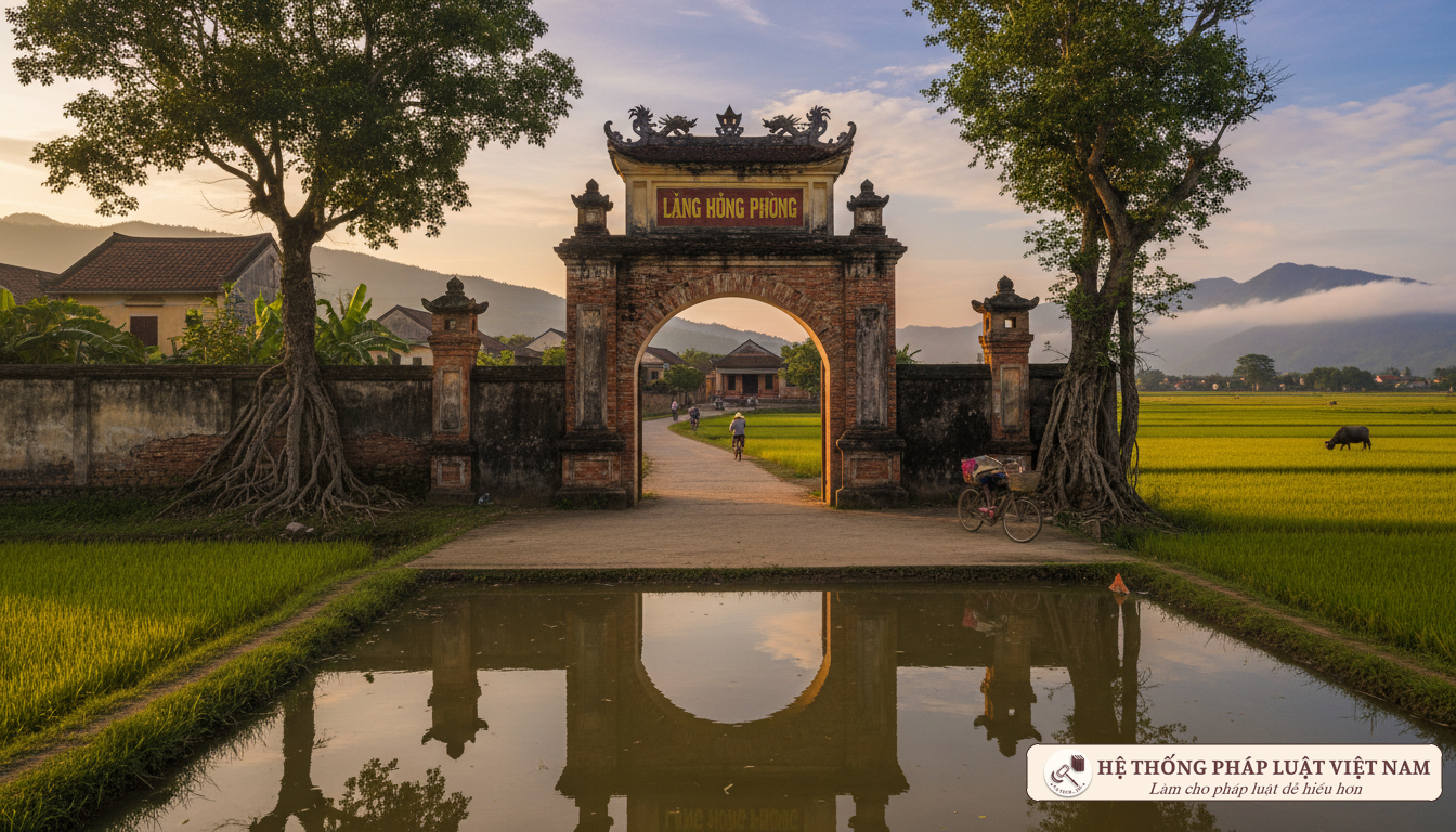 Cảnh quan làng quê Đồng bằng sông Hồng