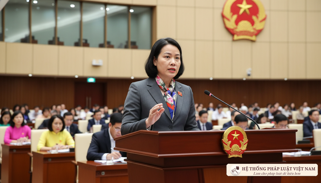 Đại biểu Quốc hội phát biểu chất vấn