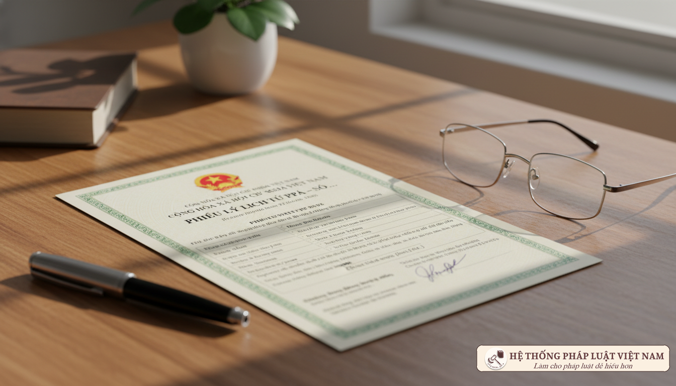 Phiếu lý lịch tư pháp là giấy tờ chứng minh cá nhân có hay không có án tích