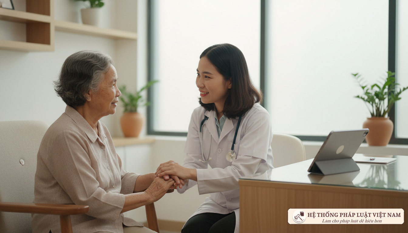 Bác sĩ tư vấn bệnh nhân