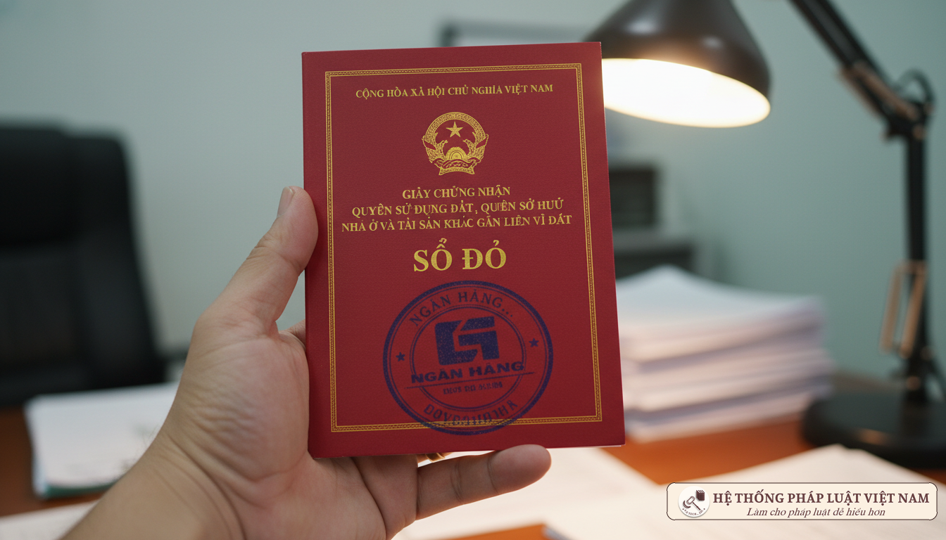 Sổ đỏ đang thế chấp tại ngân hàng Giấy chứng nhận quyền sử dụng đất đang thế chấp